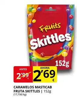 Supermercados MAS SKITTLES Caramelos masticab fruta oferta