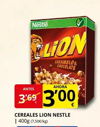 Supermercados MAS Cereales lion nestle oferta