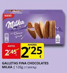 Supermercados MAS MILKA Galletas fina chocolates oferta