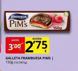 Supermercados MAS Galleta frambuesa pims oferta