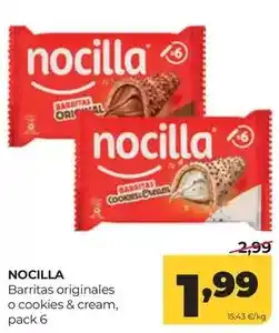 Alimerka Nocilla - barritas originales oferta