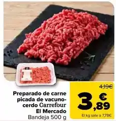 Carrefour Market Carrefour el mercado - preparat de carn picada de boví-porc oferta