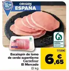 Carrefour Market Carrefour el mercado - escalpina de llom de porc supertendre oferta