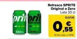 Carrefour Market Sprite - refresc original o zero oferta