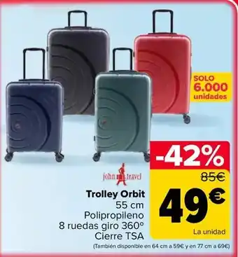 Carrefour John travel - trolley orbit oferta