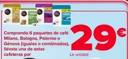Carrefour Comprando 6 paquetes de cafe milano, bologna, palermo o genova oferta