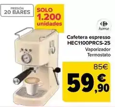 Carrefour Cafetera espresso hec1100prcs-25 oferta