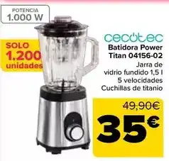 Carrefour Cecotec - batidora power titan 04156-02 oferta