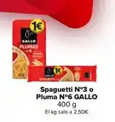 Carrefour Market Gallo - espaguetis núm. 3 o ploma núm. 6 oferta