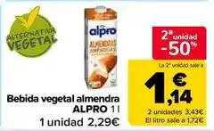 Carrefour Market Alpro - beguda vegetal d'ametlla oferta