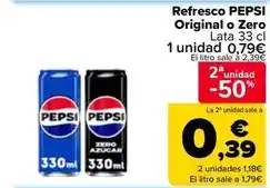 Carrefour Market Pepsi - refresc original o zero oferta