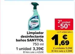 Carrefour Market Sanytol - netejador desinfectant banys oferta