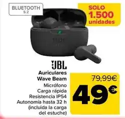 Carrefour Jbl - auriculares wave beam oferta
