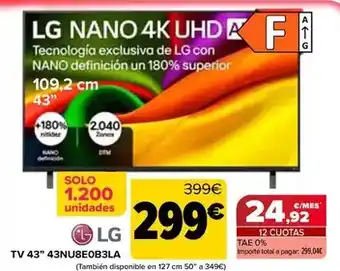 Carrefour Lg - tv 43 43nu8e0b3la oferta