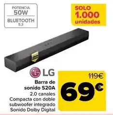 Carrefour Lg - barra de sonido s20a oferta