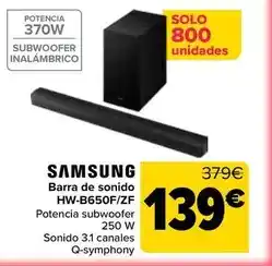 Carrefour Samsung - barra de sonido hw-b650f/zf oferta