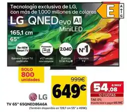 Carrefour Lg - tv 65 65qned86a6a oferta