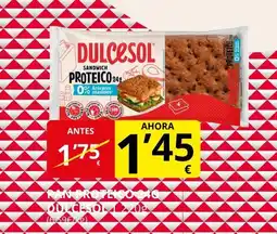 Supermercados MAS DULCESOL Pan proteico 24 oferta