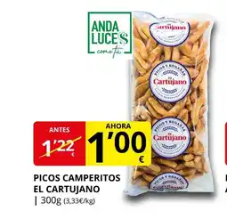 Supermercados MAS EL CARTUJANO Picos camperitos oferta