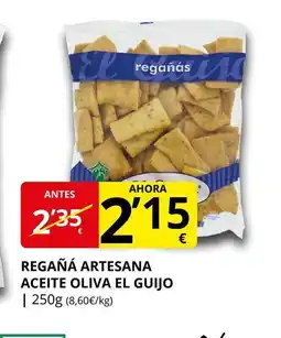 Supermercados MAS EL GUIJO Regañá artesana aceite oliva oferta