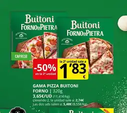 Supermercados MAS BUITONI Gama pizza forno oferta
