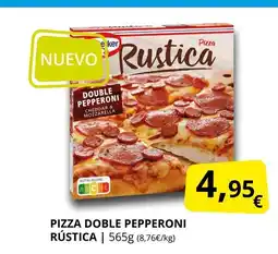 Supermercados MAS Pizza doble pepperoni rústica oferta
