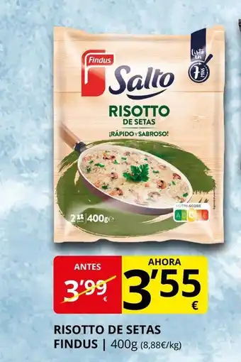Supermercados MAS FINDUS Risotto de setas oferta