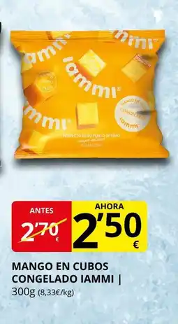 Supermercados MAS IAMMI Mango en cubos congelado oferta