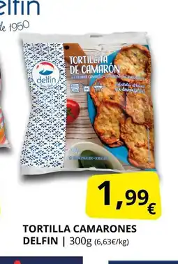 Supermercados MAS DELFIN Tortilla camarones oferta