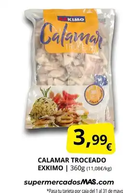 Supermercados MAS EXKIMO Calamar troceado oferta