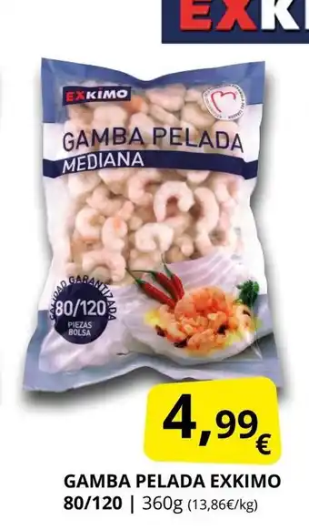 Supermercados MAS EXKIMO Gamba pelada oferta