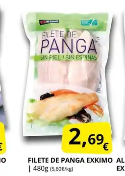 Supermercados MAS EXKIMO Filete de panga oferta