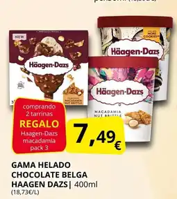 Supermercados MAS HAAGEN DAZS Gama helado chocolate belga oferta