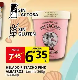 Supermercados MAS ALBATROS Helado pistacho pink oferta