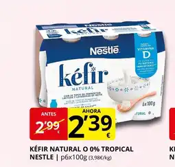 Supermercados MAS KÉFIR Natural o 0% tropical nestle oferta