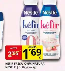 Supermercados MAS KÉFIR Fresa o 0% natura nestle oferta