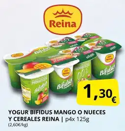 Supermercados MAS REINA Yogur bifidus mango o nueces y cereales oferta