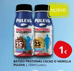 Supermercados MAS PULEVA Batido proteínas cacao o vainilla oferta