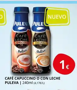Supermercados MAS PULEVA Café capuccino o con leche oferta
