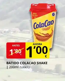 Supermercados MAS COLACAO Batido shake oferta