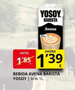 Supermercados MAS YOSOY Bebida avena barista oferta
