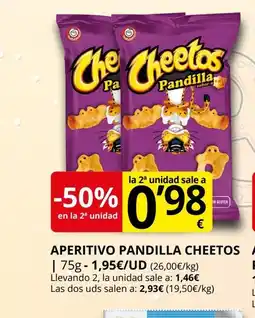 Supermercados MAS CHEETOS Aperitivo pandilla oferta