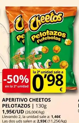 Supermercados MAS CHEETOS Aperitivo pelotazos oferta