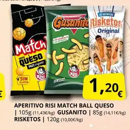 Supermercados MAS Aperitivo risi match ball queso gusani risketos oferta