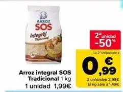 Carrefour Market Sos - arros integral tradicional oferta