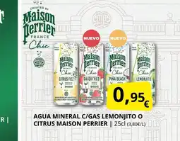 Supermercados MAS MAISON PERRIER Agua mineral c/gas lemonjito o citrus oferta