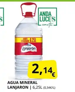 Supermercados MAS LANJARON Agua mineral oferta