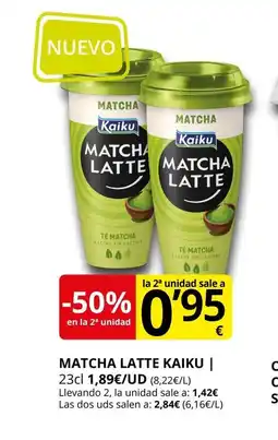 Supermercados MAS KAIKU Matcha latte oferta