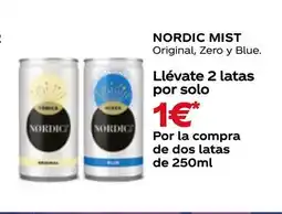 Supermercados MAS NORDIC MIST Original, Zero y Blue oferta