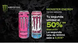 Supermercados MAS MONSTER ENERGY Varios sabores oferta